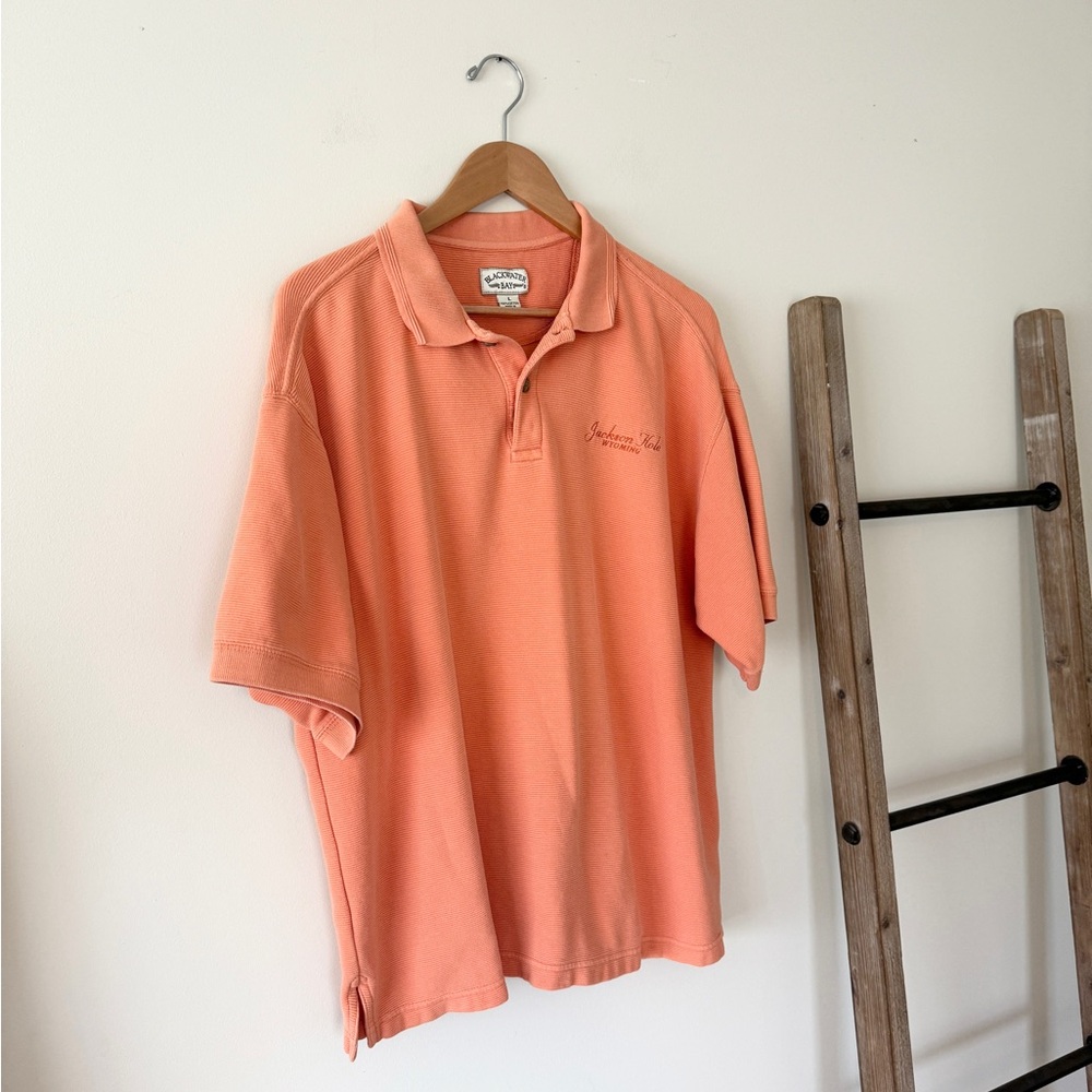 Men’s Jackson Hole Orange Polo in Size Large